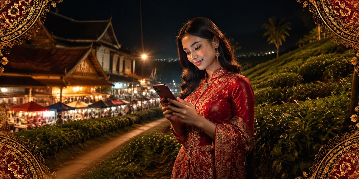 Antara muka mudah alih ft3 di Kota Bharu dengan batik dan corak tempatan